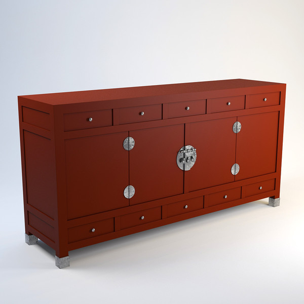 3d model baker 20-350-1 ming sideboard - Baker 20-350-1 Ming Sideboard by V. Kosnyrev